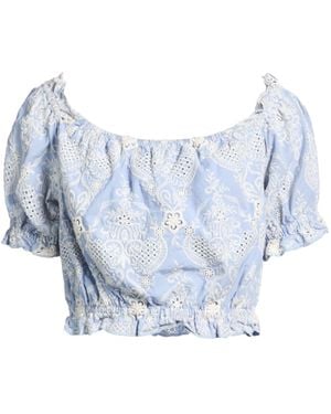 Guess Light Top Cotton - Blue
