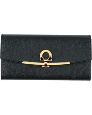 Ferragamo Wallet Calfskin - Black