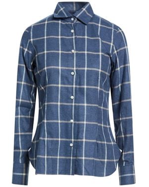 Barba Napoli Shirt Lyocell, Cotton - Blue