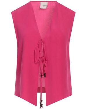 Alysi Tailored Vest Silk - Pink