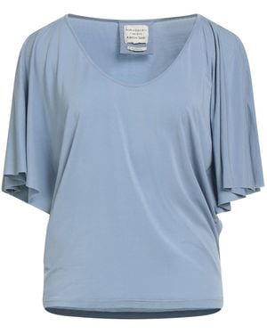 ALESSIA SANTI T-Shirt Lyocell, Elastane - Blue