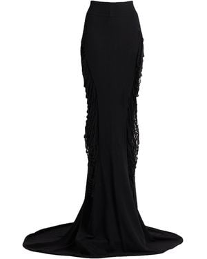Rick Owens Maxi Skirt Virgin Wool - Black
