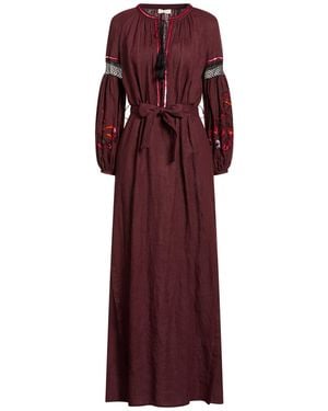 Anjuna Maxi Dress Linen - Red