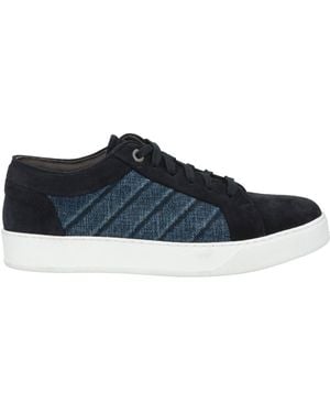 Moorer Midnight Trainers Leather, Textile Fibres - Blue