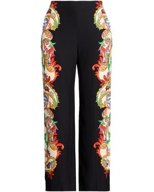 Etro Trousers Silk - Blue