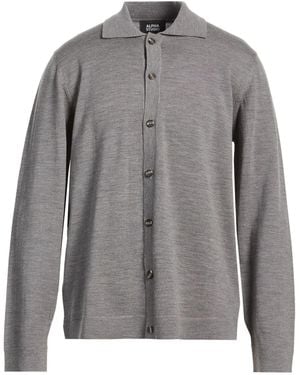 Alpha Studio Cardigan Merino Wool - Gray
