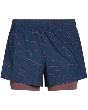 New Balance Shorts & Bermuda Shorts Recycled Polyester, Elastane - Blue