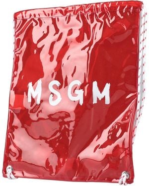 MSGM Backpacks - Red