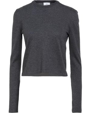 Courreges Charcoal Sweater Cotton, Wool, Polyamide - Blue
