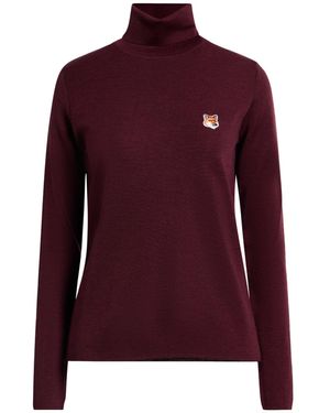 Maison Kitsuné Rollkragenpullover - Lila