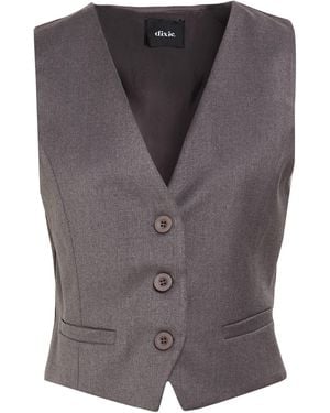 Dixie Tailored Vest Polyester, Viscose, Elastane - Gray
