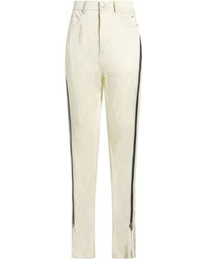 Rick Owens Ivory Trousers Acetate, Viscose - White