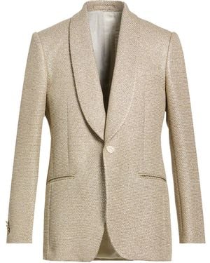 Lardini Blazer Metallized Polyamide, Polyamide, Cotton - Natural