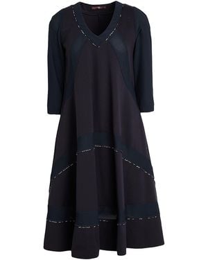 High Tech Midnight Midi Dress Rayon, Nylon, Elastane - Blue