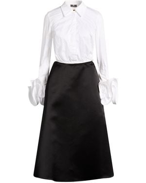 Elisabetta Franchi Midi-Kleid - Weiß