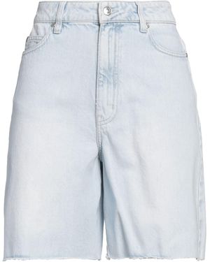 Second Female Second Denim Shorts Cotton - Blue