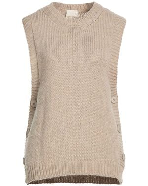 Angela Davis Sweater Acrylic, Polyester, Wool - Natural