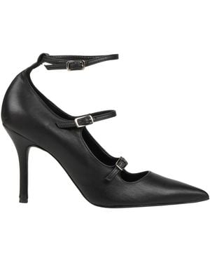 Nila & Nila Court Shoes Leather - Black