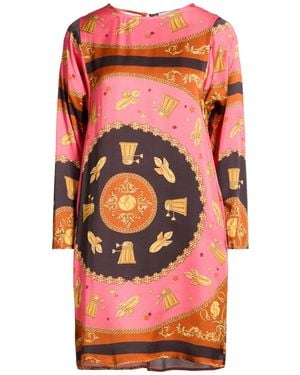 Shirtaporter Mini Dress Viscose, Elastane - Pink