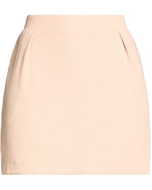 Soallure Blush Mini Skirt Polyester, Elastane - Natural