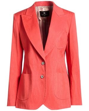 Etro Blazer Cotton, Elastane - Pink