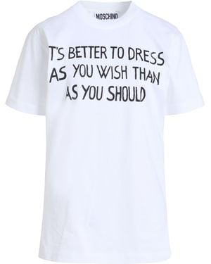 Moschino Couture T-Shirt Cotton - White