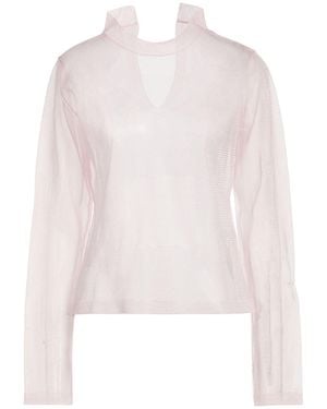 Sandbeige Light Sweater Polyester - White