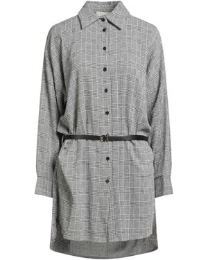 Haveone Mini Dress Cotton, Polyester, Viscose - Gray