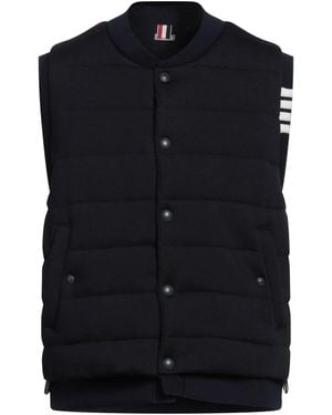 Thom Browne Midnight Vest Virgin Wool - Blue