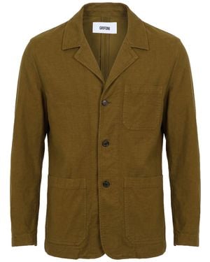 Grifoni Military Blazer Cotton, Elastane - Green