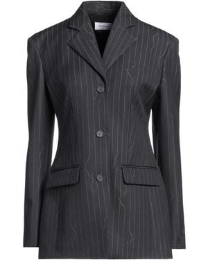 Off-White c/o Virgil Abloh Charcoal Blazer Virgin Wool, Polyester - Black