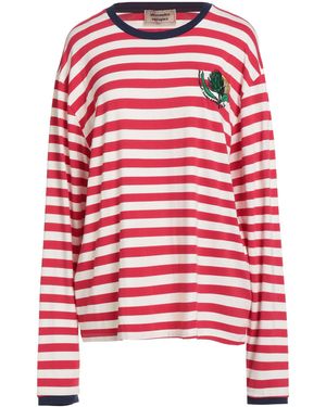 ALESSANDRO ENRIQUEZ T-Shirt Viscose, Elastane - Red