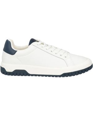 ARMANI EXCHANGE Ivory Trainers Leather, Textile Fibres - White