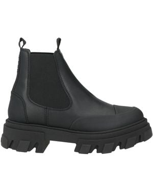 Ganni Ankle Boots Synthetic Material - Black