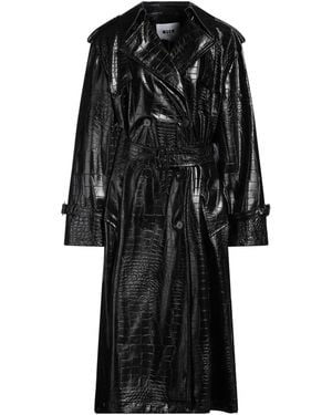 MSGM Overcoat & Trench Coat Polyester - Black