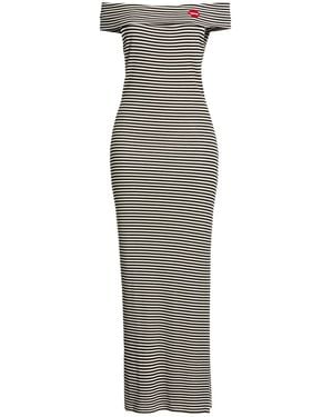 Dixie Ivory Maxi Dress Viscose, Elastane - Gray
