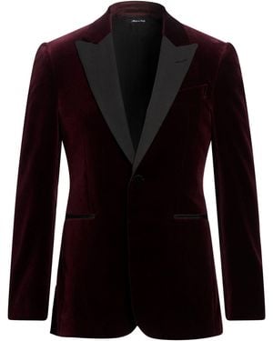 dunhill Burgundy Blazer Cotton - Black