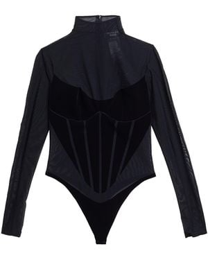 MUGLER X WOLFORD Bodysuit - Blue