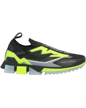 Dolce & Gabbana Sorrento Low Top Trainers Shoes Polyester Viscose - Green