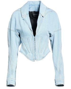 Mugler Denim Outerwear Organic Cotton - Blue