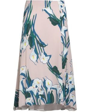 Rochas Midi Skirt Silk - Blue