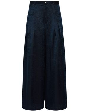 White Sand Pants Linen, Cotton - Blue