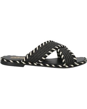 Colors Of California Criss Cross Sandal - Black