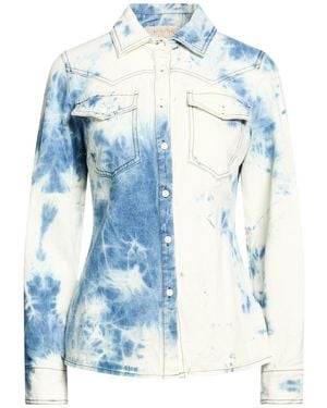 Kaos Denim Shirt Cotton - Blue
