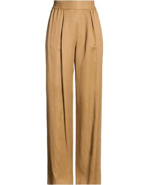 Piazza Sempione Trousers Viscose, Linen - Natural