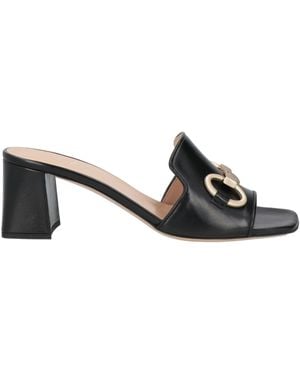 Elata Sandals Leather - Black