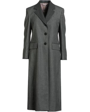 Thom Browne Overcoat & Trench Coat Wool - Grey