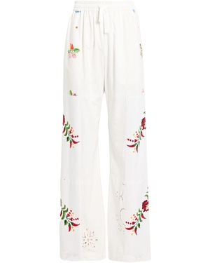 Marine Serre Pants Cotton - White