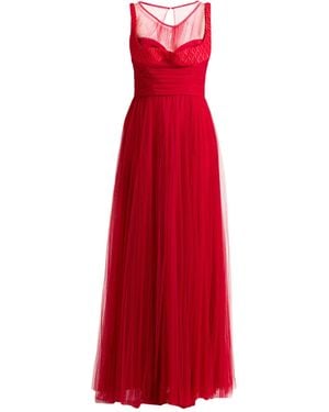 Elisabetta Franchi Vestido largo - Rojo
