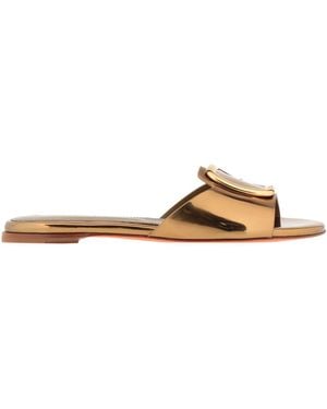Santoni Sandals Textile Fibres - Natural